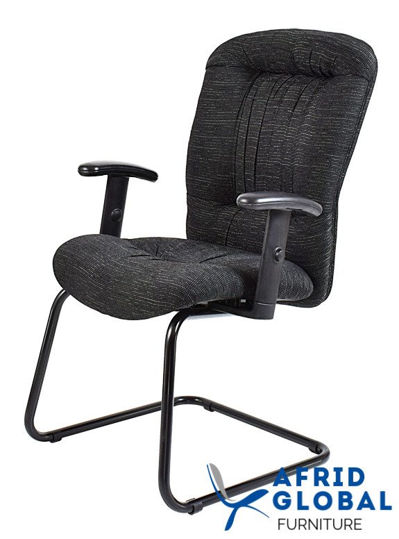 FIONA MID BACK SIDE CHAIR SLEIGH BASE