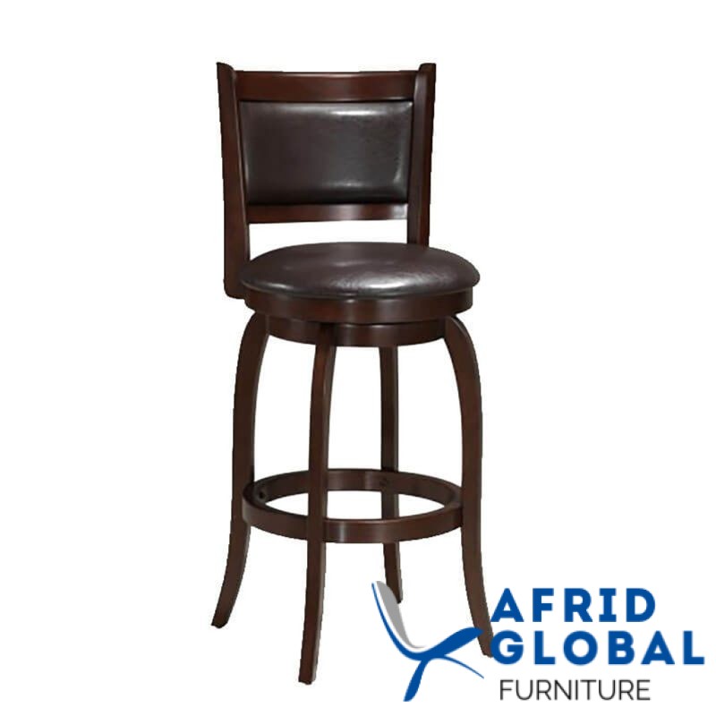 OF Swivel Bar Stool Swivel Bar Stool Cappuccino Brown