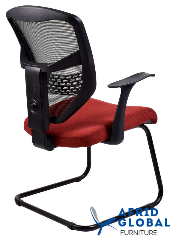 QUE NETTED SIDE CHAIR SLEIGH BASE