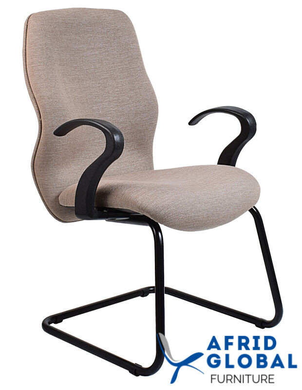 SIMONE MID BACK SIDE CHAIR SLEIGH BASE