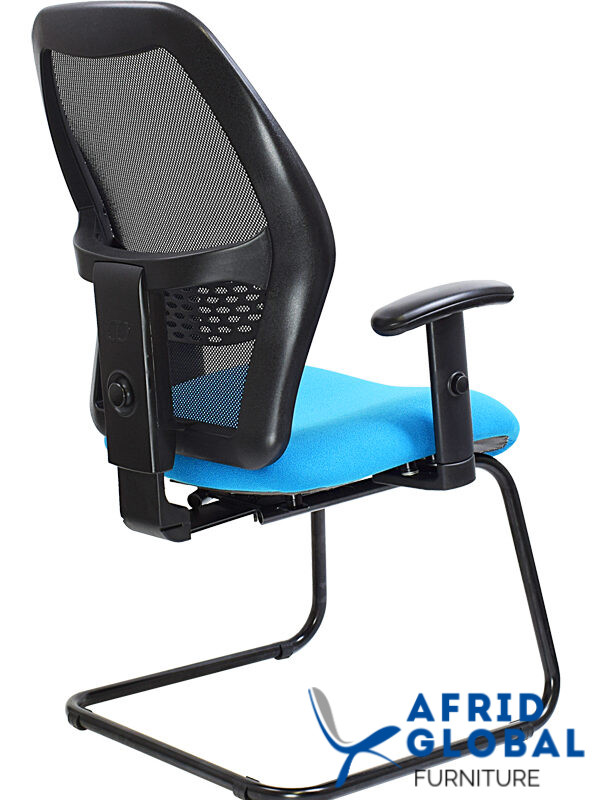 XENON NETTED MID BACK SIDE CHAIR - SLEIGH