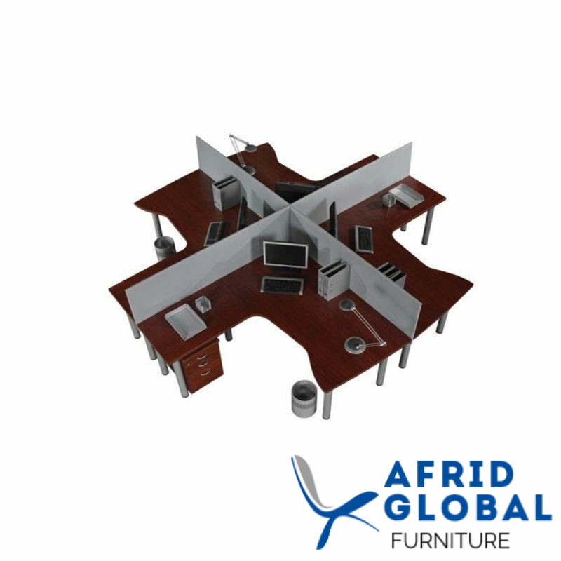 Value Flair 4 Way Cluster Desk