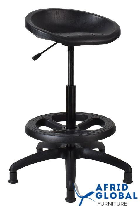 SCOOP DRAUGHTSMAN PU CHAIR SOLID